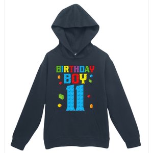 Master Builder 11th Birthday 11 Year Building Bricks Urban Pullover Hoodie