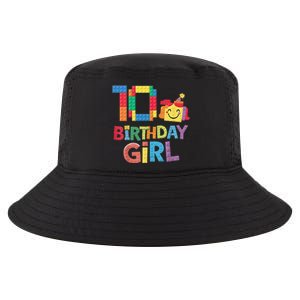 Master Builder 10th Birthday Girl 10 Year Old Brick Blocks Cool Comfort Performance Bucket Hat