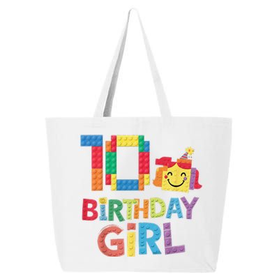 Master Builder 10th Birthday Girl 10 Year Old Brick Blocks 25L Jumbo Tote