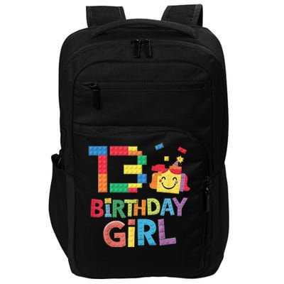 Master Builder 13th Birthday Girl 13 Year Old Brick Blocks Impact Tech Backpack