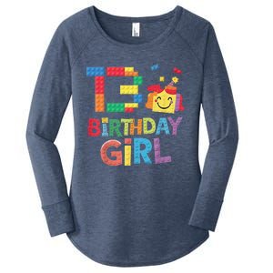 Master Builder 13th Birthday Girl 13 Year Old Brick Blocks Women's Perfect Tri Tunic Long Sleeve Shirt