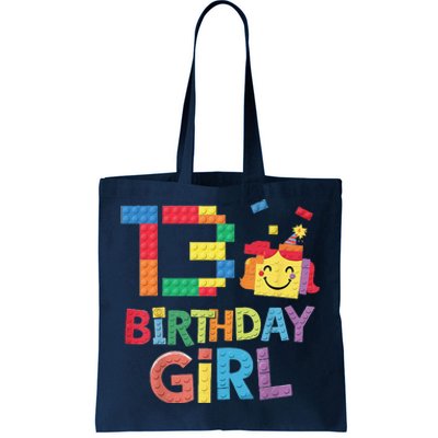 Master Builder 13th Birthday Girl 13 Year Old Brick Blocks Tote Bag