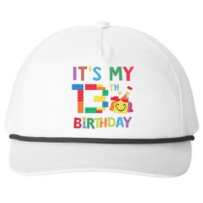 Master Builder 13th ItS My 13th Birthday Brick Blocks Snapback Five-Panel Rope Hat