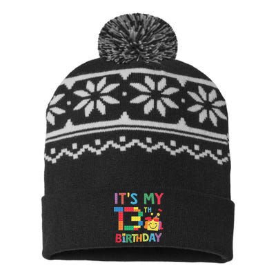 Master Builder 13th ItS My 13th Birthday Brick Blocks USA-Made Snowflake Beanie