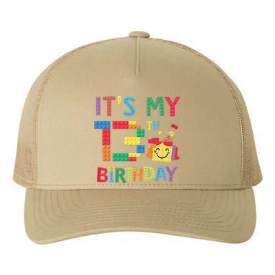 Master Builder 13th ItS My 13th Birthday Brick Blocks Yupoong Adult 5-Panel Trucker Hat