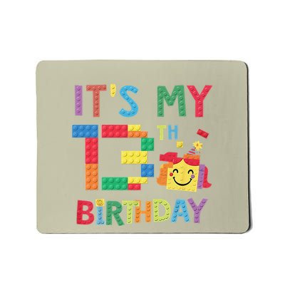 Master Builder 13th ItS My 13th Birthday Brick Blocks Mousepad