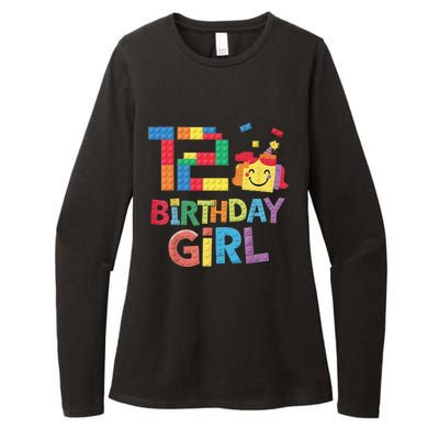 Master Builder 12th Birthday Girl 12 Year Old Brick Blocks Womens CVC Long Sleeve Shirt