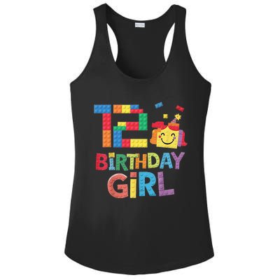 Master Builder 12th Birthday Girl 12 Year Old Brick Blocks Ladies PosiCharge Competitor Racerback Tank