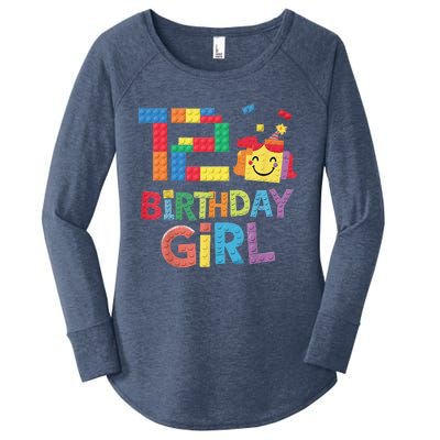 Master Builder 12th Birthday Girl 12 Year Old Brick Blocks Women's Perfect Tri Tunic Long Sleeve Shirt