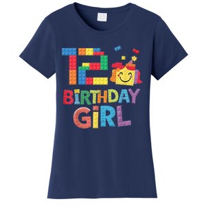 Master Builder 12th Birthday Girl 12 Year Old Brick Blocks Women's T-Shirt