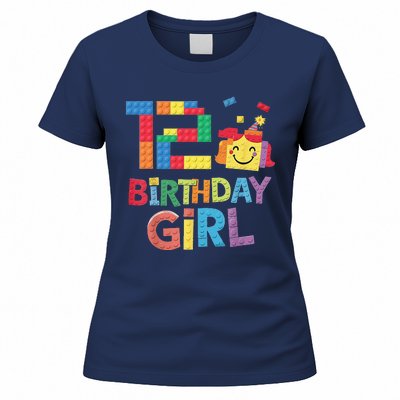 Master Builder 12th Birthday Girl 12 Year Old Brick Blocks Women's T-Shirt