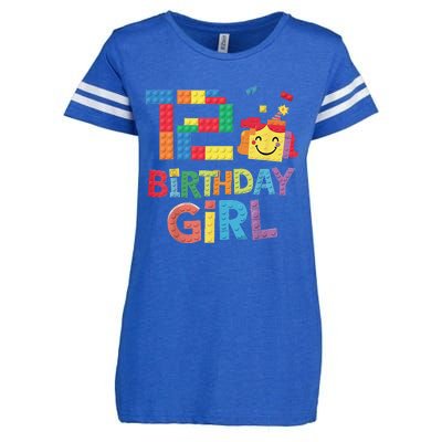 Master Builder 12th Birthday Girl 12 Year Old Brick Blocks Enza Ladies Jersey Football T-Shirt