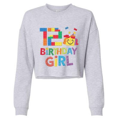 Master Builder 12th Birthday Girl 12 Year Old Brick Blocks Cropped Pullover Crew