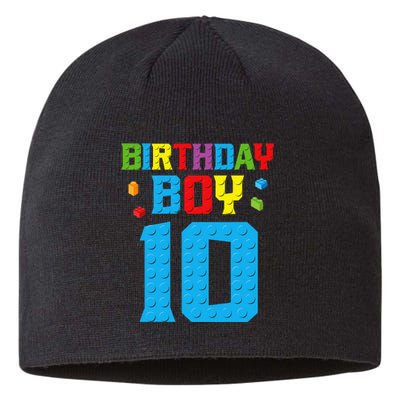 Master Builder 10th Birthday Boy Ten 10 Year Building Bricks Sustainable Beanie