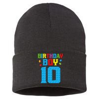 Master Builder 10th Birthday Boy Ten 10 Year Building Bricks Sustainable Knit Beanie