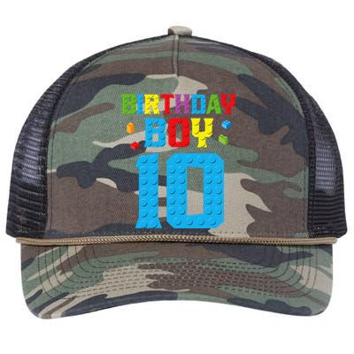 Master Builder 10th Birthday Boy Ten 10 Year Building Bricks Retro Rope Trucker Hat Cap