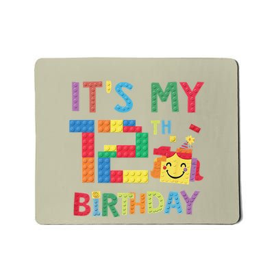 Master Builder 12th ItS My 12th Birthday Brick Blocks Mousepad
