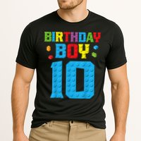 Master Builder 10th Birthday Boy Ten 10 Year Building Bricks Performance Shirt