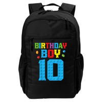 Master Builder 10th Birthday Boy Ten 10 Year Building Bricks Backpack
