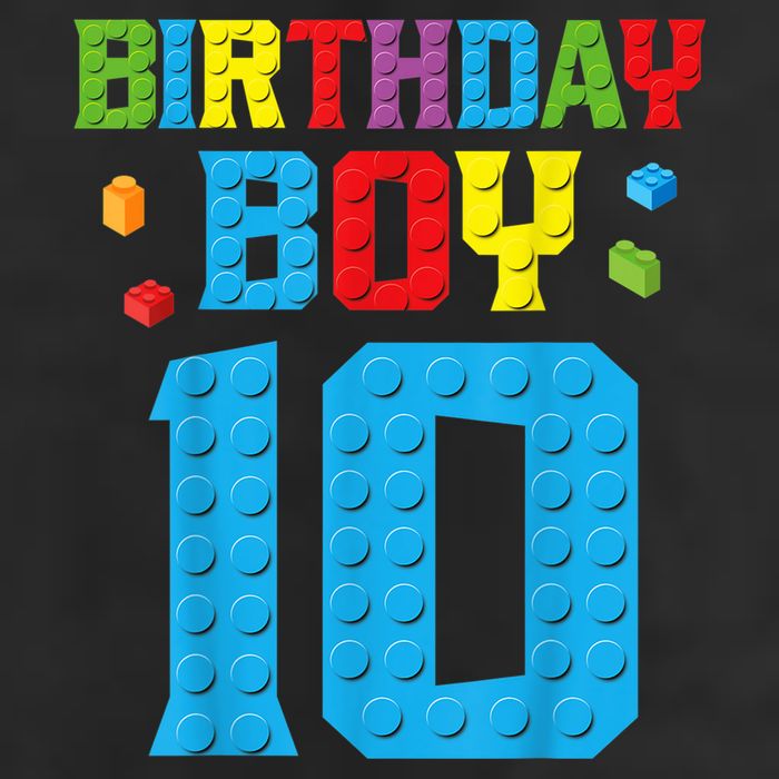 Master Builder 10th Birthday Boy Ten 10 Year Building Bricks Beanie