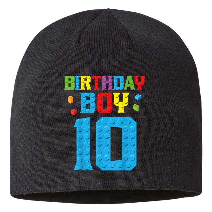 Master Builder 10th Birthday Boy Ten 10 Year Building Bricks Sustainable Beanie