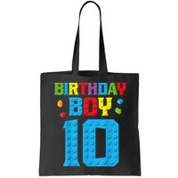 Master Builder 10th Birthday Boy Ten 10 Year Building Bricks Bag