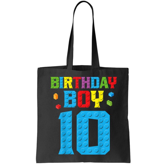 Master Builder 10th Birthday Boy Ten 10 Year Building Bricks Bag