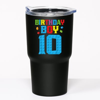 Master Builder 10th Birthday Boy Ten 10 Year Building Bricks Tumbler