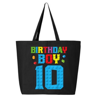 Master Builder 10th Birthday Boy Ten 10 Year Building Bricks 25L Jumbo Tote