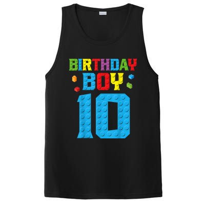 Master Builder 10th Birthday Boy Ten 10 Year Building Bricks PosiCharge Competitor Tank