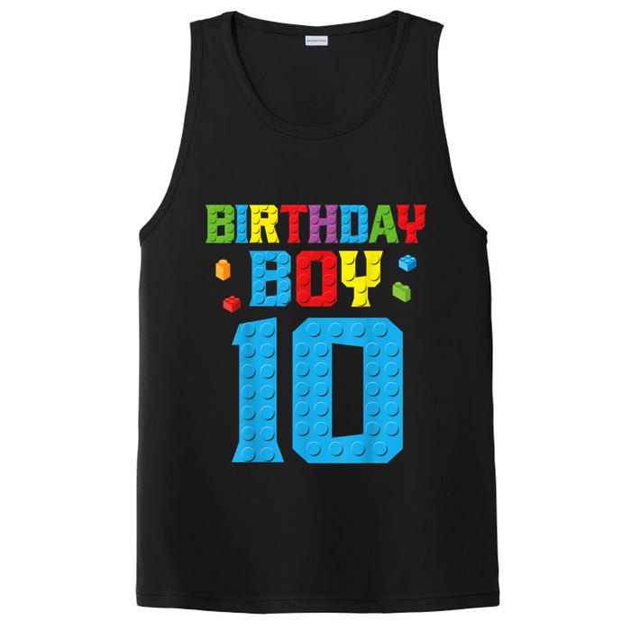 Master Builder 10th Birthday Boy Ten 10 Year Building Bricks PosiCharge Competitor Tank