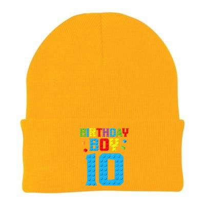 Master Builder 10th Birthday Boy Ten 10 Year Build Knit Cap Winter Beanie