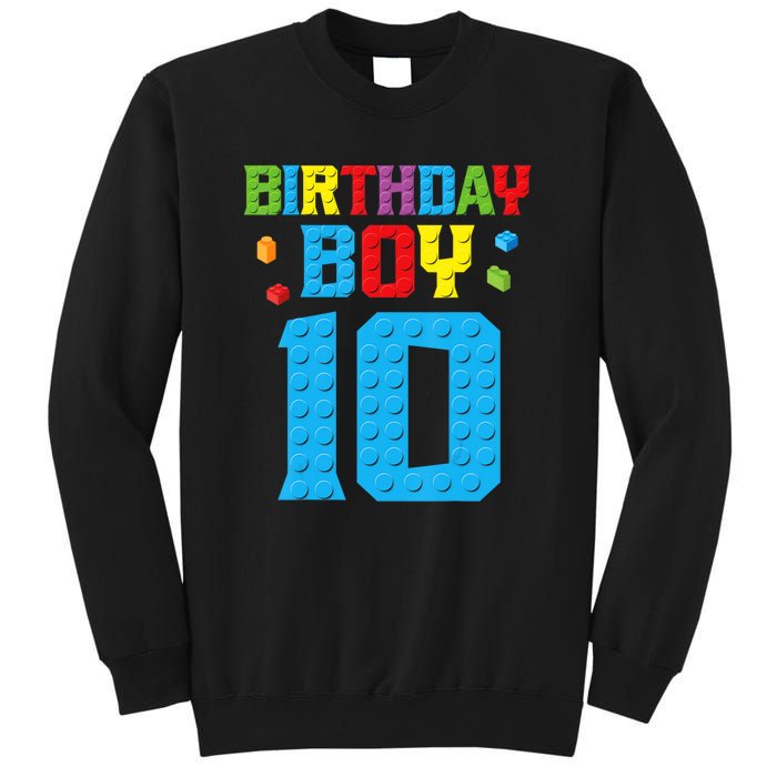 Master Builder 10th Birthday Boy Ten 10 Year Build Sweatshirt