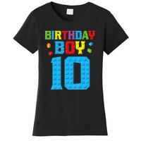 Master Builder 10th Birthday Boy Ten 10 Year Build Women's T-Shirt