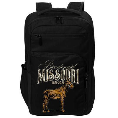 Missouri Bicentennial 2021 Anniversary Mule Proud Missourian Impact Tech Backpack