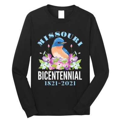 Missouri Bicentennial 200 Anniversary Bluebird Dogwood Long Sleeve Shirt