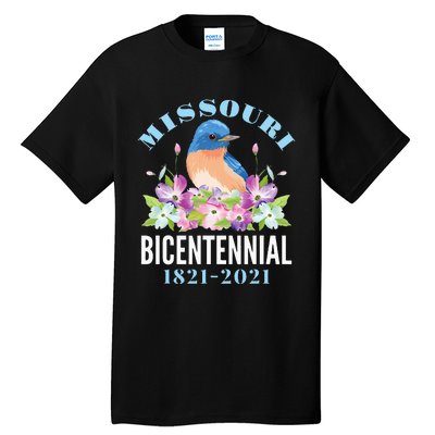 Missouri Bicentennial 200 Anniversary Bluebird Dogwood Tall T-Shirt