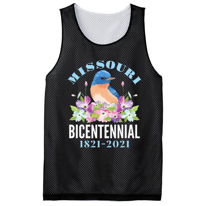 Missouri Bicentennial 200 Anniversary Bluebird Dogwood Mesh Reversible Basketball Jersey Tank