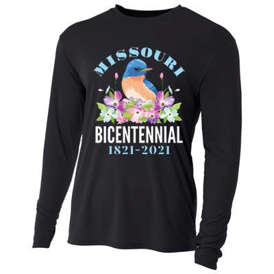 Missouri Bicentennial 200 Anniversary Bluebird Dogwood Cooling Performance Long Sleeve Crew