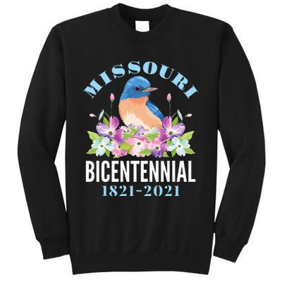 Missouri Bicentennial 200 Anniversary Bluebird Dogwood Tall Sweatshirt