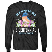 Missouri Bicentennial 200 Anniversary Bluebird Dogwood Tie-Dye Long Sleeve Shirt