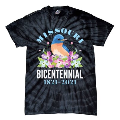 Missouri Bicentennial 200 Anniversary Bluebird Dogwood Tie-Dye T-Shirt