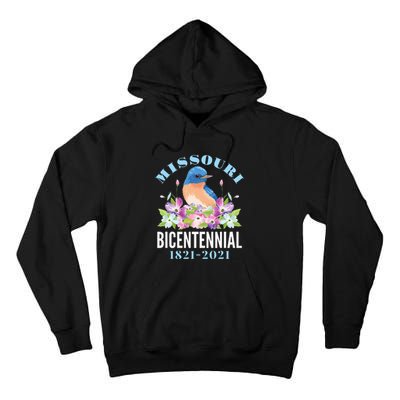 Missouri Bicentennial 200 Anniversary Bluebird Dogwood Tall Hoodie