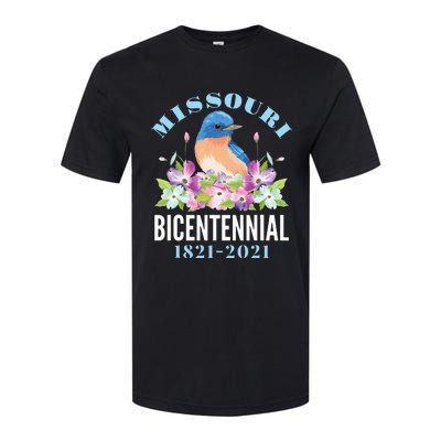 Missouri Bicentennial 200 Anniversary Bluebird Dogwood Softstyle CVC T-Shirt