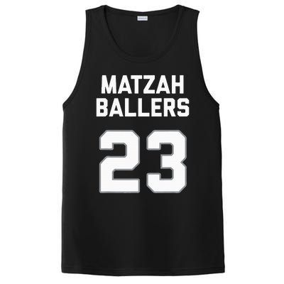 Matzah Baller 23 Funny Jewish Matzo Ball Pun Basketball Team PosiCharge Competitor Tank