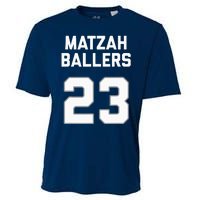 Matzah Baller 23 Funny Jewish Matzo Ball Pun Basketball Team Cooling Performance Crew T-Shirt