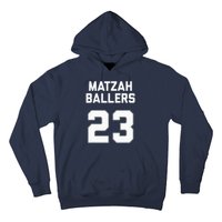 Matzah Baller 23 Funny Jewish Matzo Ball Pun Basketball Team Hoodie