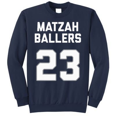 Matzah Baller 23 Funny Jewish Matzo Ball Pun Basketball Team Sweatshirt