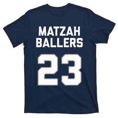 Matzah Baller 23 Funny Jewish Matzo Ball Pun Basketball Team T-Shirt