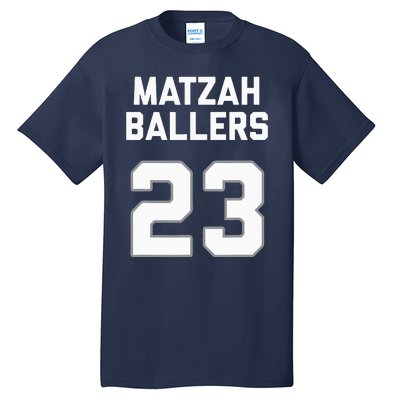 Matzah Baller 23 Funny Jewish Matzo Ball Pun Basketball Team Tall T-Shirt